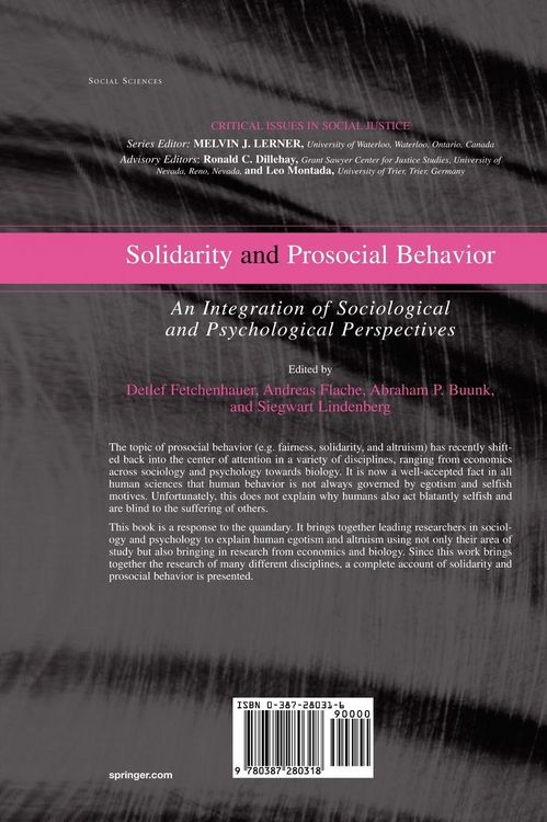 Produktbild: Solidarity and Prosocial Behavior