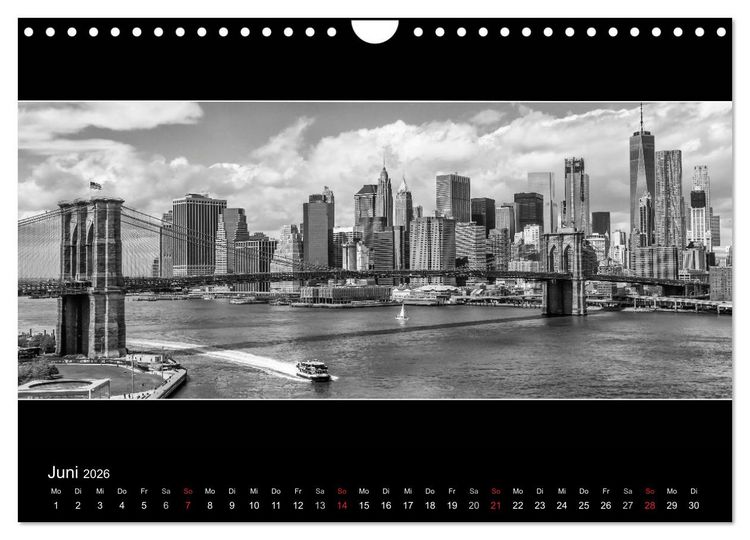 Produktbild: NEW YORK CITY H&ouml;hepunkte im Panoramaformat (Wandkalender 2026 DIN A4 quer), CALVENDO Monatskalender
