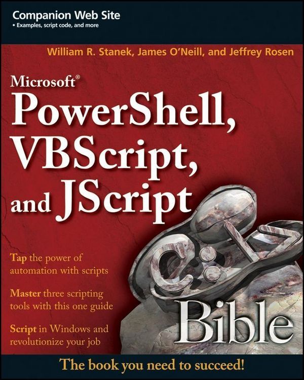 Produktbild: Microsoft PowerShell, VBScript and JScript Bible