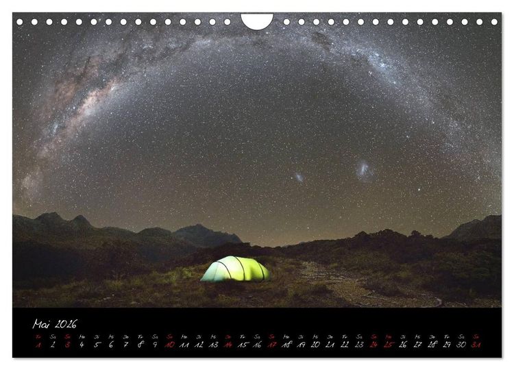 Produktbild: Faszination Milchstra&szlig;e - eine Reise zu den Nachtlandschaften unserer Erde (Wandkalender 2026 DIN A4 quer), CALVENDO Monatskalender