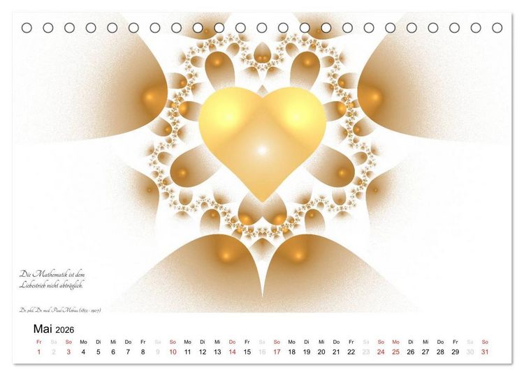 Produktbild: Mathematik - Grafiken und Zitate 2026 (Tischkalender 2026 DIN A5 quer), CALVENDO Monatskalender