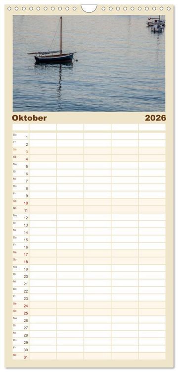 Produktbild: Familienplaner 2026 - Bretagne: Finist&egrave;re - am Ende der Welt mit 5 Spalten (Wandkalender, 21 x 45 cm) CALVENDO