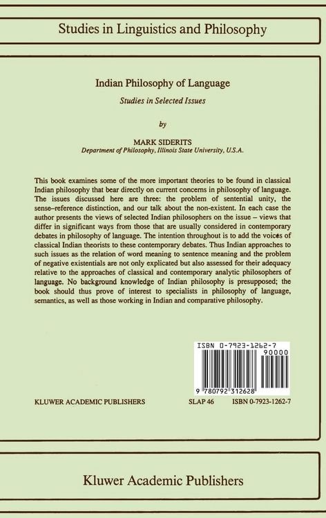 Produktbild: Indian Philosophy of Language