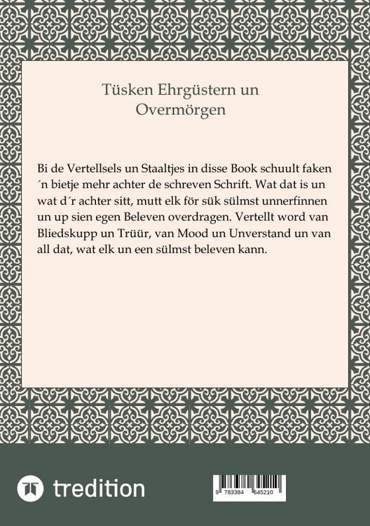 Produktbild: T&uuml;sken Ehrg&uuml;stern un Overm&ouml;rgen