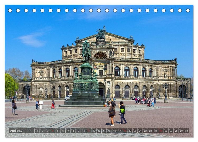 Produktbild: Dresden, ein Jahr an der Elbe (Tischkalender 2027 DIN A5 quer), CALVENDO Monatskalender