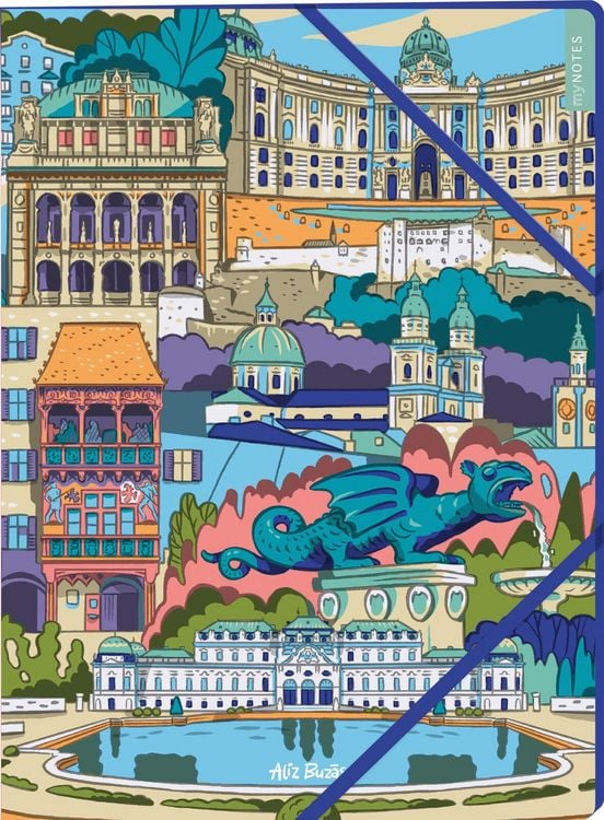 Produktbild: MyNOTES Papeterie: Sammelmappe &Ouml;sterreich &ndash; Glanzpunkte Architektur