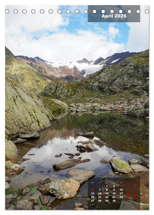Produktbild: Die Traumhaften Seen der Alpen (Tischkalender 2026 DIN A5 hoch), CALVENDO Monatskalender