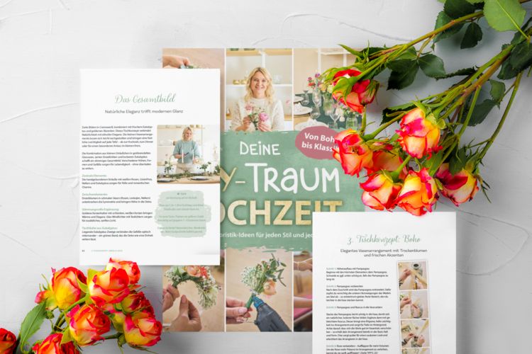 Produktbild: Deine DIY-Traumhochzeit: Von Boho bis Klassik - Zauberhafte Floristik-Ideen f&uuml;r jeden Stil und jedes Budget