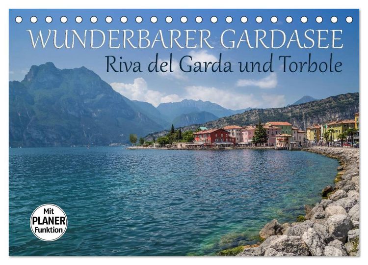 Produktbild: WUNDERBARER GARDASEE Riva del Garda und Torbole (Tischkalender 2026 DIN A5 quer), CALVENDO Monatskalender