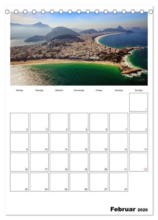 Produktbild: Brasilien. Wo die Sonne wohnt (Tischkalender 2026 DIN A5 hoch), CALVENDO Monatskalender
