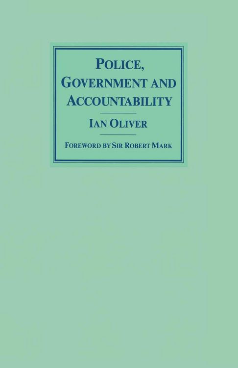 Produktbild: Police, Government and Accountability