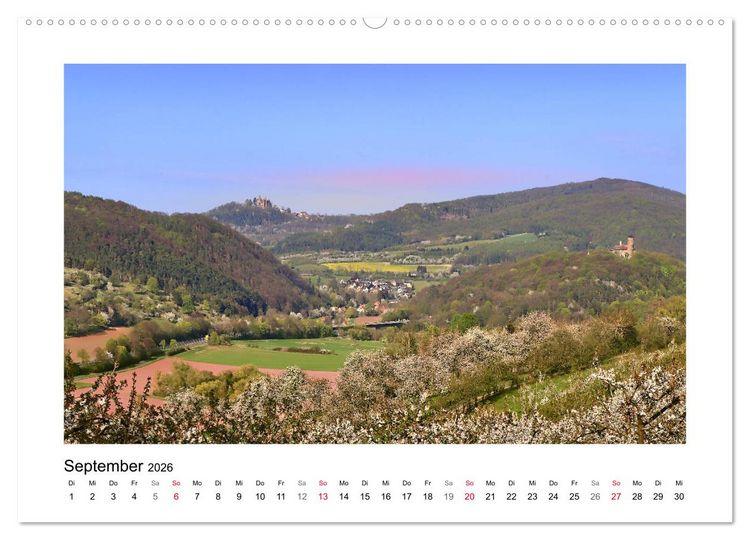 Produktbild: Kirschbl&uuml;te rund um Witzenhausen (hochwertiger Premium Wandkalender 2026 DIN A2 quer), Kunstdruck in Hochglanz