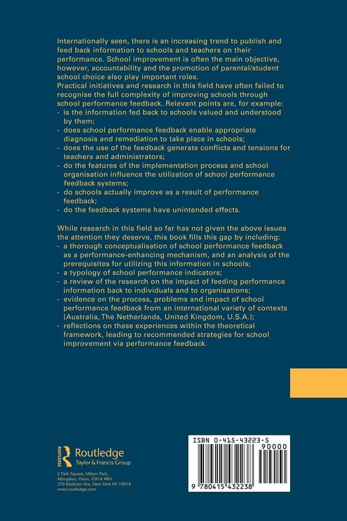 Produktbild: School Improvement Through Performance Feedback