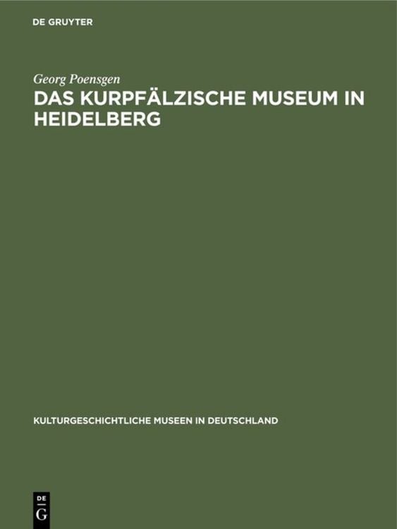 Produktbild: Das Kurpf&auml;lzische Museum in Heidelberg