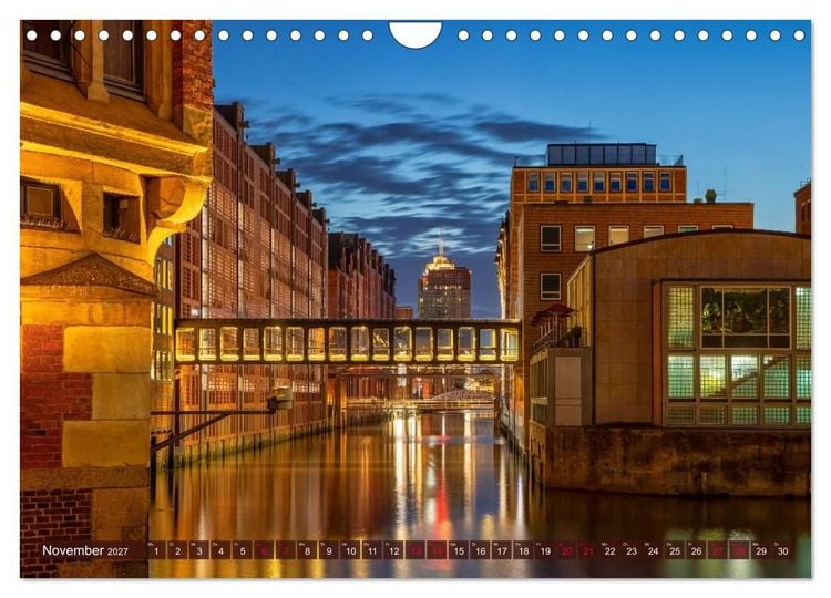 Produktbild: Magic Nights Hamburg (Wandkalender 2027 DIN A4 quer), CALVENDO Monatskalender