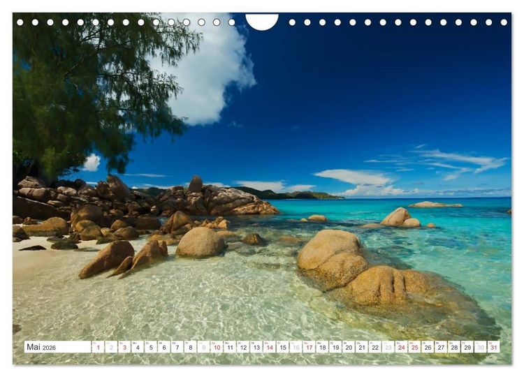Produktbild: Seychellen - Ein letztes Paradies auf Erden (Wandkalender 2026 DIN A4 quer), CALVENDO Monatskalender