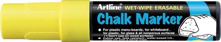 Produktbild: ARTLINE&reg; Kreide Marker 12, gelb