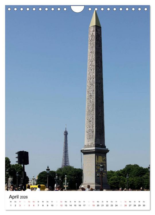Produktbild: Unterwegs in Paris (Wandkalender 2026 DIN A4 hoch), CALVENDO Monatskalender