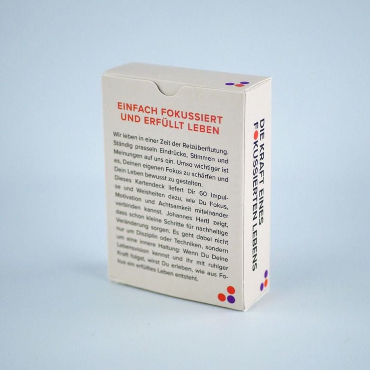 Produktbild: Die Kraft eines fokussierten Lebens - 60 Impulse f&uuml;r mehr Klarheit, Sinn und Erfolg