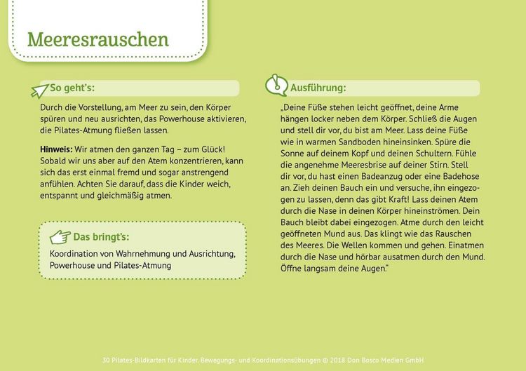 Produktbild: 30 Pilates-Bildkarten f&uuml;r Kinder