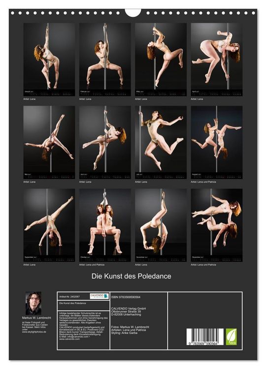Produktbild: Die Kunst des Poledance (Wandkalender 2027 DIN A3 hoch), CALVENDO Monatskalender