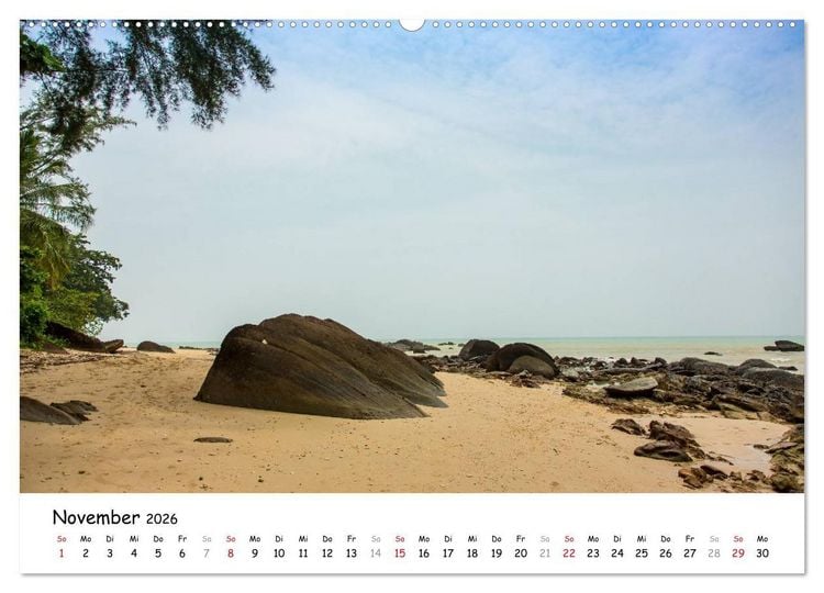 Produktbild: Traumlandschaften Thailands (hochwertiger Premium Wandkalender 2026 DIN A2 quer), Kunstdruck in Hochglanz
