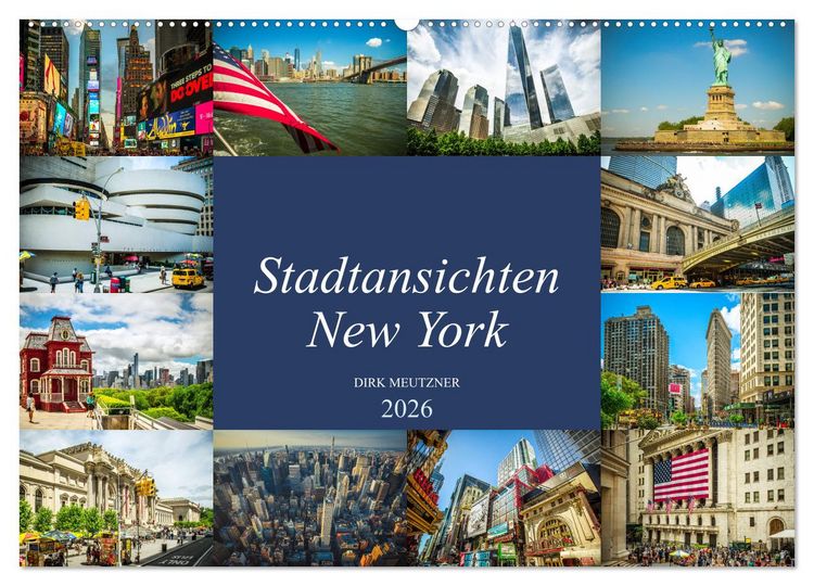 Produktbild: Stadtansichten New York (Wandkalender 2026 DIN A2 quer), CALVENDO Monatskalender