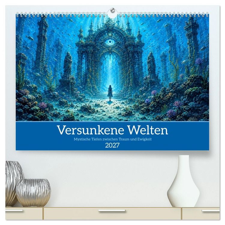 Produktbild: Versunkene Welten &ndash; Mystische Tiefen zwischen Traum und Ewigkeit (hochwertiger Premium Wandkalender 2027 DIN A2 quer), Kunstdruck in Hochglanz