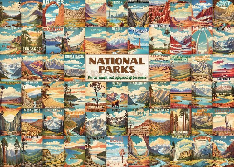 Produktbild: National Parks 1000-Piece Jigsaw Puzzle