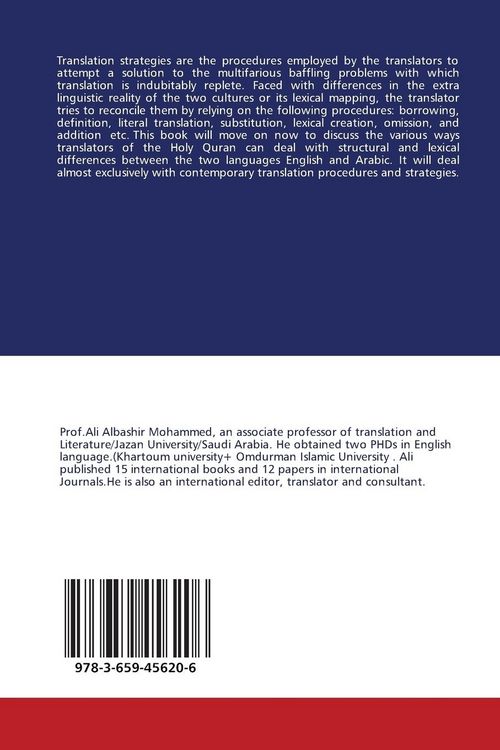 Produktbild: Translation Procedures & Strategies and Holy Qur'an Translation