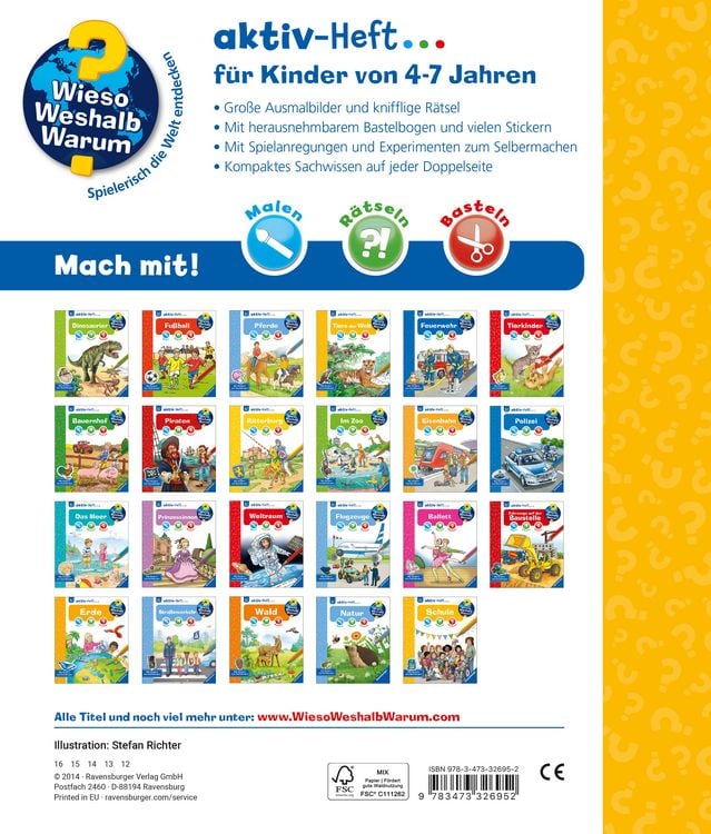 Produktbild: Wieso? Weshalb? Warum? aktiv-Heft - Tiere der Welt