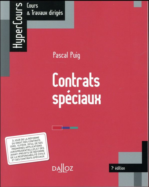 Produktbild: Contrats Speciaux (7e Edition)