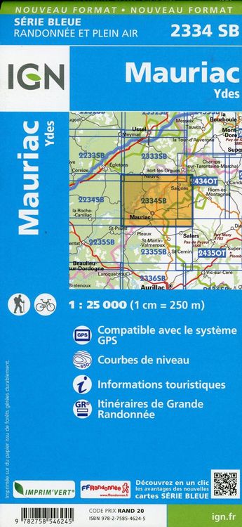 Produktbild: Mauriac.Ydes 1:25 000
