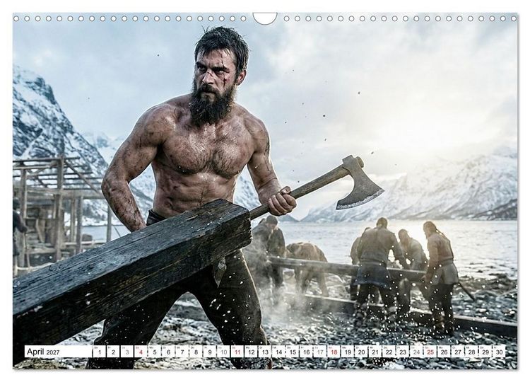 Produktbild: Echte Kerle &ndash; Wikinger (Wandkalender 2027 DIN A3 quer), CALVENDO Monatskalender