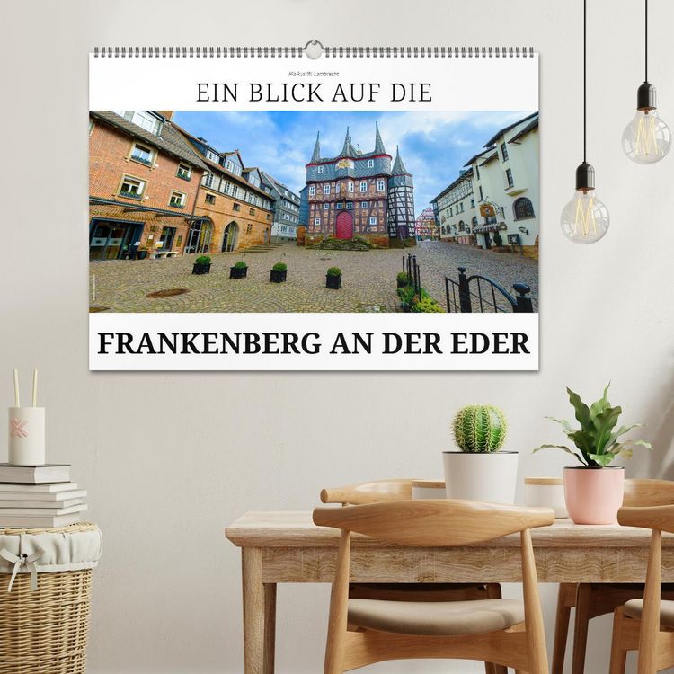 Produktbild: Ein Blick auf Frankenberg an der Eder (Wandkalender 2026 DIN A2 quer), CALVENDO Monatskalender