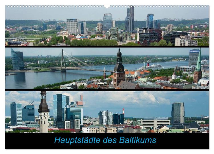 Produktbild: Hauptst&auml;dte des Baltikums (Wandkalender 2026 DIN A2 quer), CALVENDO Monatskalender