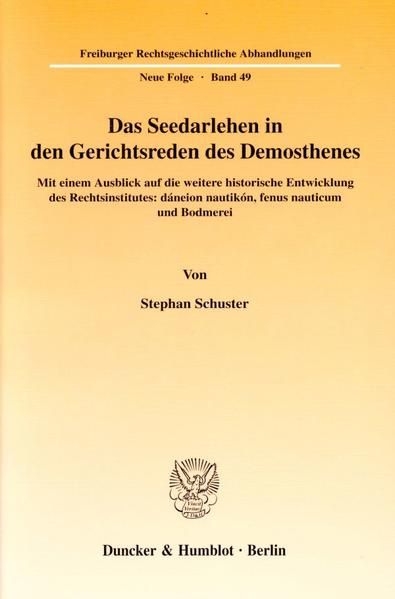 Produktbild: Das Seedarlehen in den Gerichtsreden des Demosthenes.