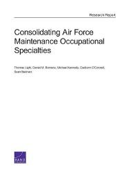 Produktbild: Consolidating Air Force Maintenance Occupational Specialties