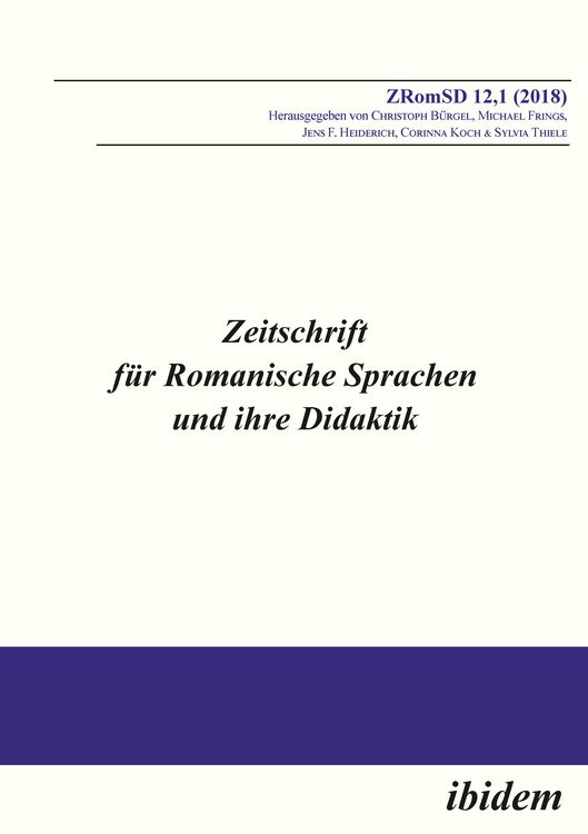 Produktbild: Zeitschrift f&uuml;r Romanische Sprachen und ihre Didaktik