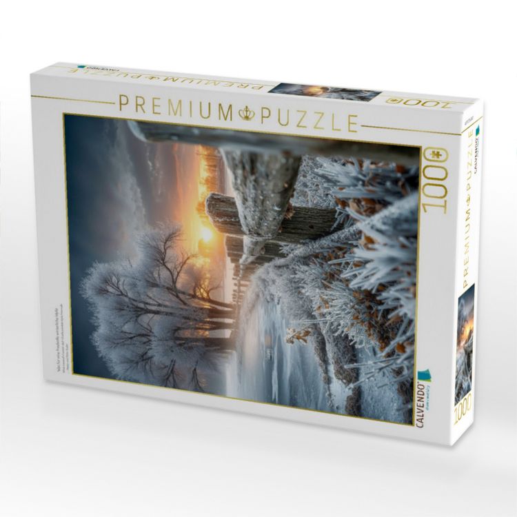Produktbild: CALVENDO Puzzle Was f&uuml;r eine friedvolle winterliche Idylle | 1000 Teile Lege-Gr&ouml;&szlig;e 64x48cm Foto-Puzzle f&uuml;r gl&uuml;ckliche Stunden