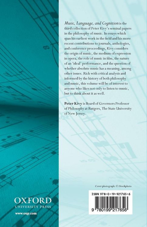 Produktbild: Music, Language, and Cognition