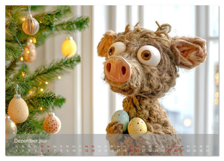 Produktbild: Eierlegende Wollmilchsau &ndash; der lustige Kalender mit Fabelwesen (Wandkalender 2026 DIN A4 quer), CALVENDO Monatskalender