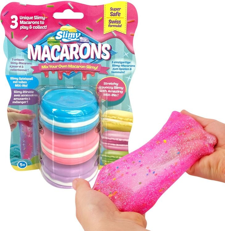 Produktbild: Slimy Macarons - Blister - 3 versch. Massen, 150 Gr.