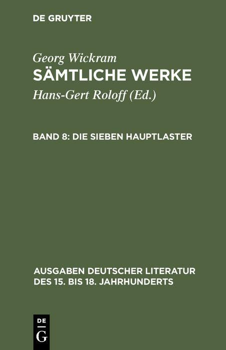 Produktbild: Die sieben Hauptlaster