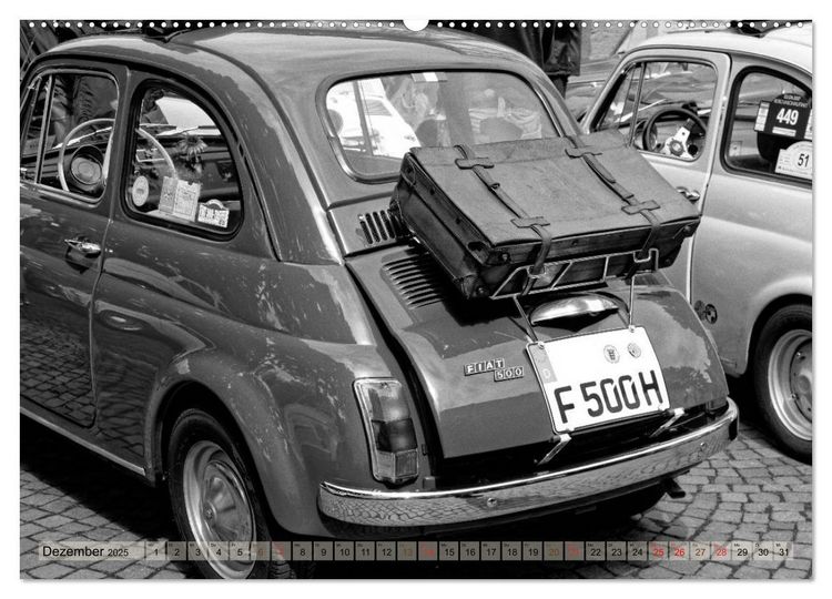 Produktbild: il Cinquecento - Details im Fokus - im Look eines legend&auml;ren Analogfilms (hochwertiger Premium Wandkalender 2025 DIN A2 quer), Kunstdruck in Hochglanz