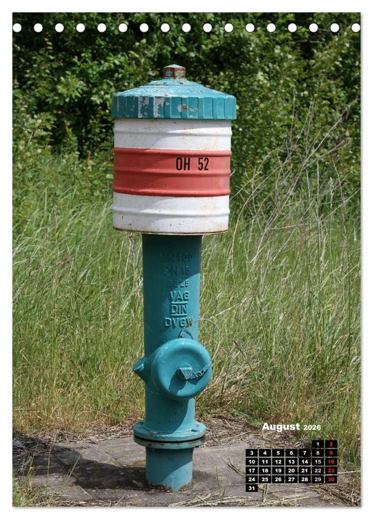 Produktbild: Nostalgie Hydranten (Tischkalender 2026 DIN A5 hoch), CALVENDO Monatskalender