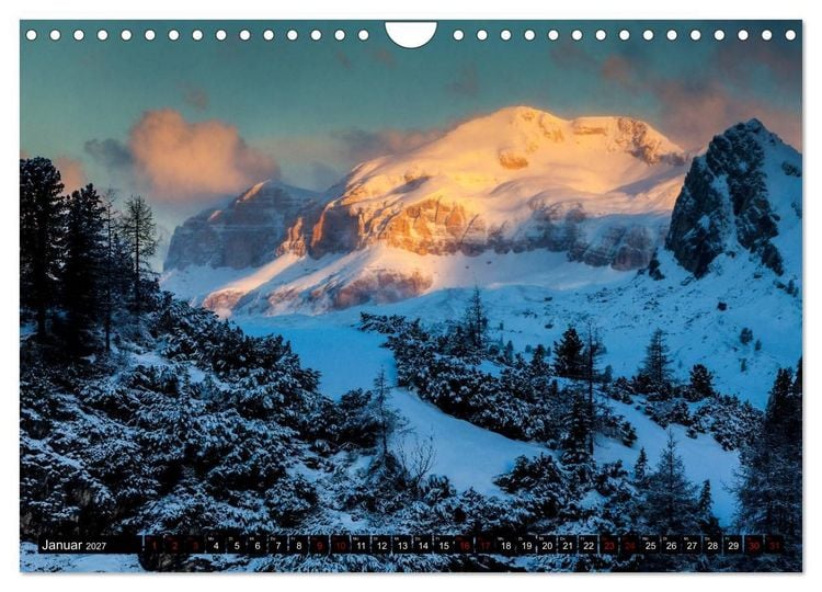 Produktbild: Sellagruppe. Dolomiten (Wandkalender 2027 DIN A4 quer), CALVENDO Monatskalender