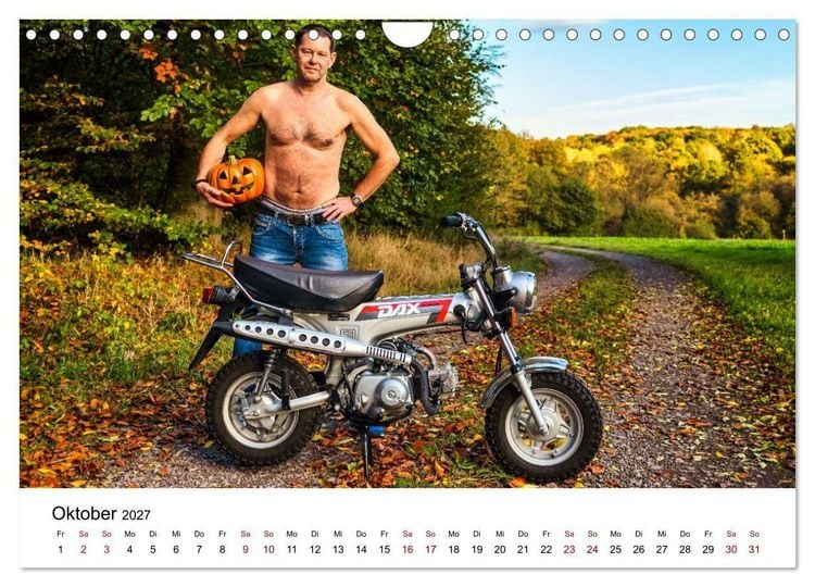 Produktbild: Echte M&auml;nner, coole Mopeds (Wandkalender 2027 DIN A4 quer), CALVENDO Monatskalender
