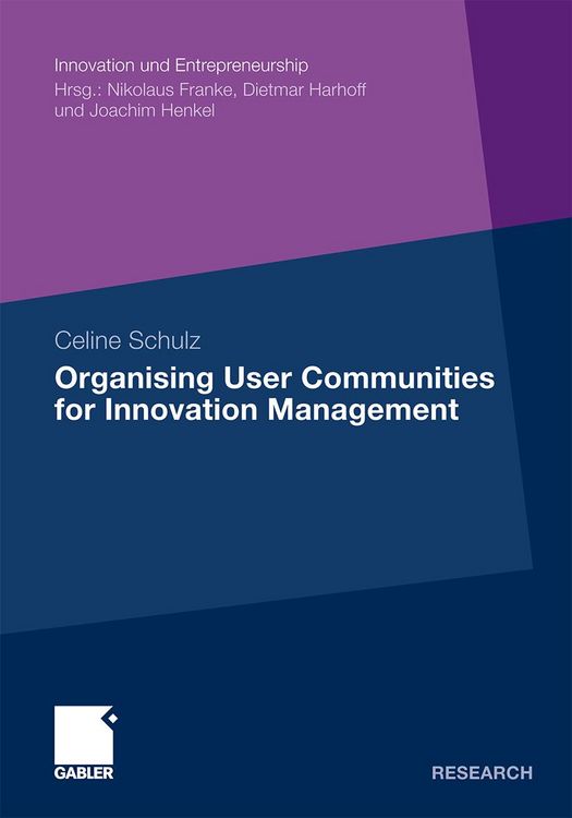 Produktbild: Organising User Communities for Innovation Management