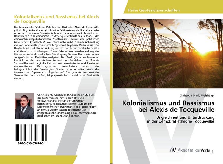 Produktbild: Kolonialismus und Rassismus bei Alexis de Tocqueville